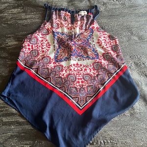 Blouse top polyester medium